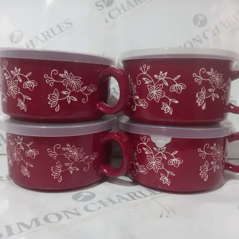BOXED TEMPTATIONS SET OF 4 MEAL MUGS