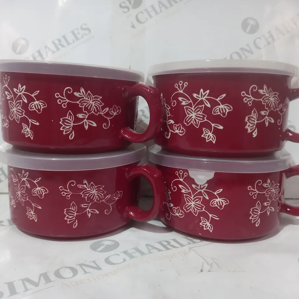 BOXED TEMPTATIONS SET OF 4 MEAL MUGS