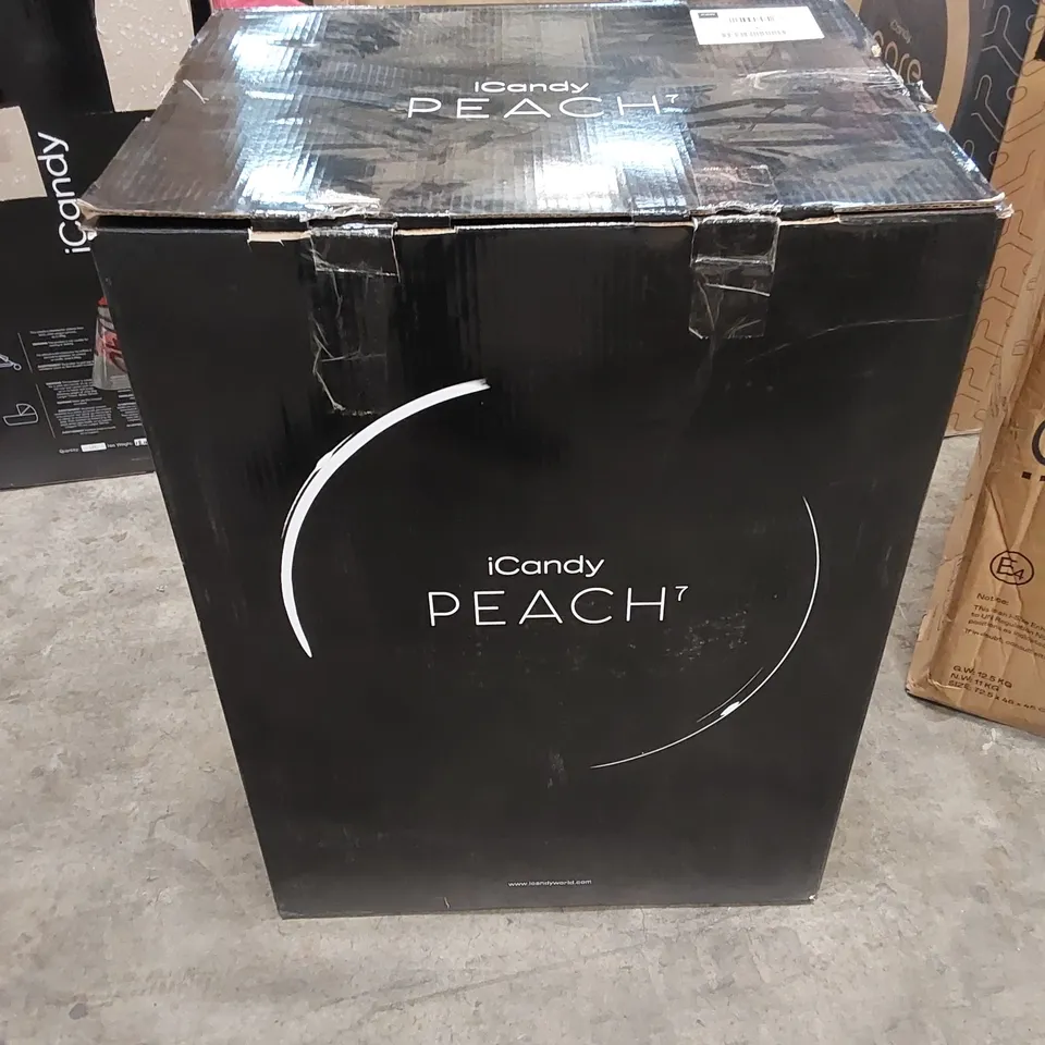 BOXED ICANDY PEACH 7 BISCOTTI ON BLONDE BABY STROLLER 