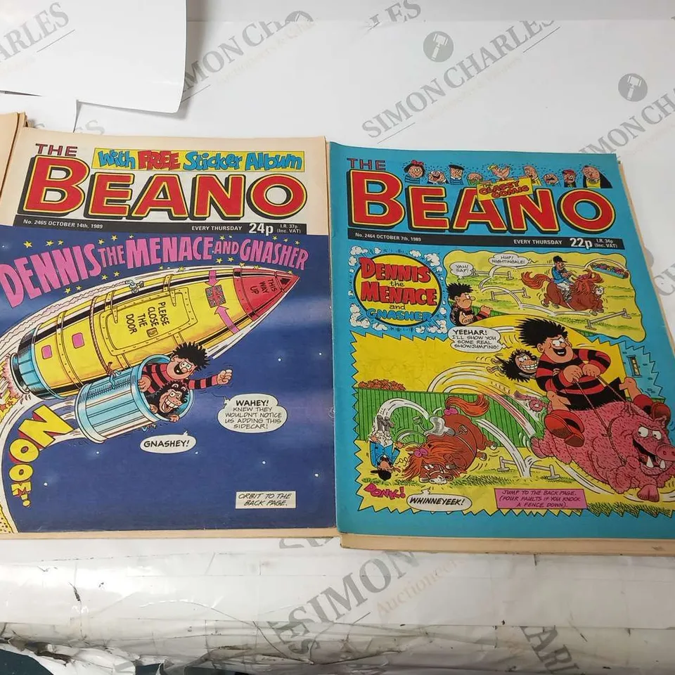 COLLECTION OF ASSORTED BEANO COMICS FROM 1989