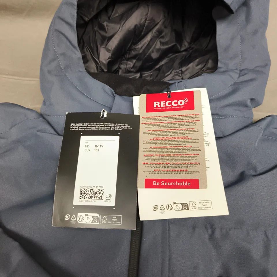 H&M MOVE SKI COLLECTION KIDS' HOODED JACKET – UK 11-12Y (EUR 152) WITH RECCO TECHNOLOGY BE SEARCHABLE TAG