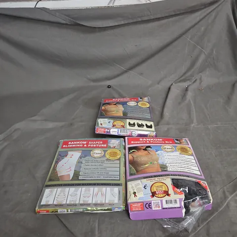 SANKOM SHAPER SLIMMING & POSTURE BRA – SET OF 2 PLUS AN ANKLE SUPPORT .