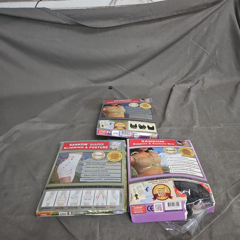 SANKOM SHAPER SLIMMING & POSTURE BRA – SET OF 2 PLUS AN ANKLE SUPPORT .