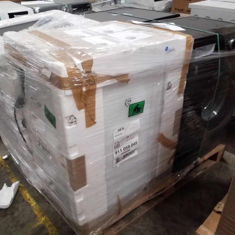 PALLET OF APPROXIMATELY 4 UNPROCESSED RAW RETURN WHITE GOODS TO INCLUDE