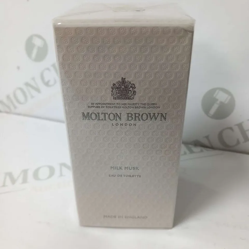 BOXED AND SEALED MOLTON BROWN MILK MUSK EAU DE TOILETTE 50ML