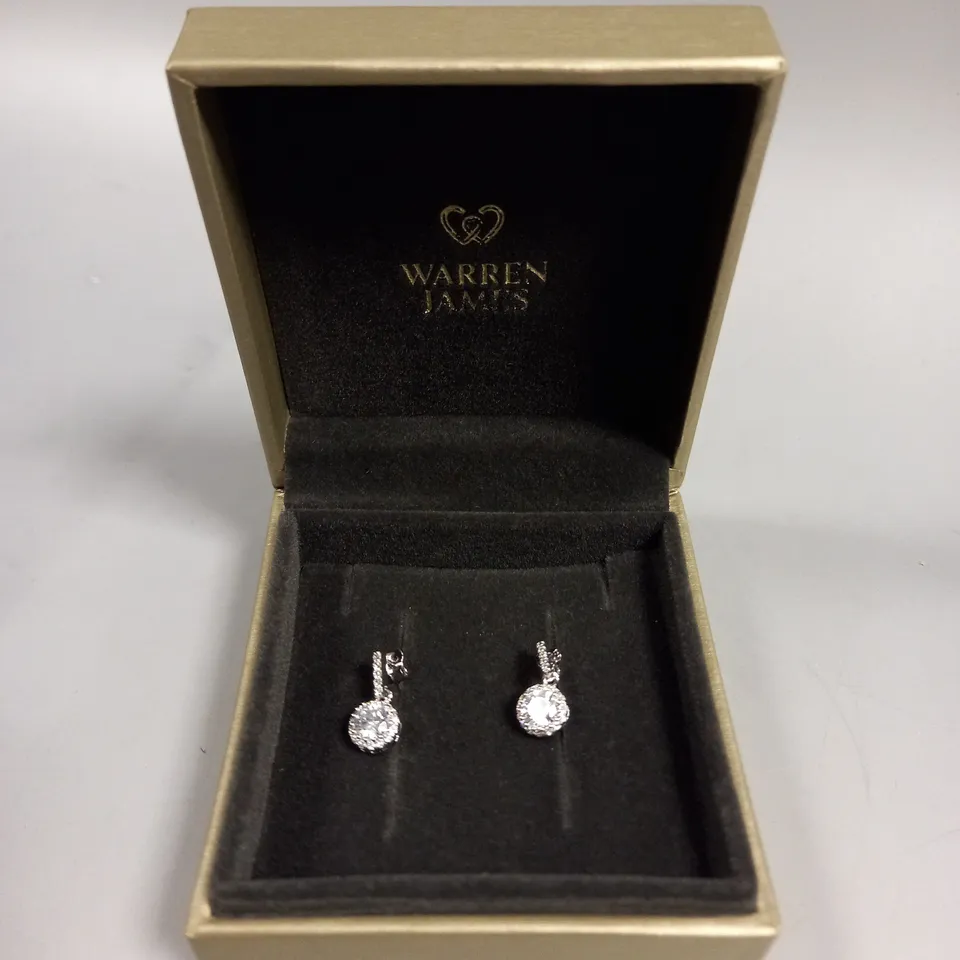 WARREN JAMES HALO DROP EARRINGS 