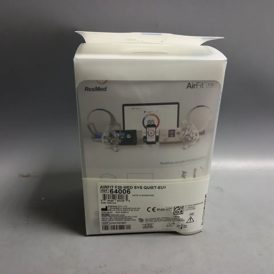 BOXED RESMED AIRFIT F20 MASK MEDIUM