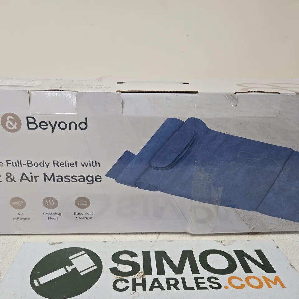 BLISS & BEYOND PORTABLE FULL-BODY MASSAGE WITH HEAT & AIR – BOXED