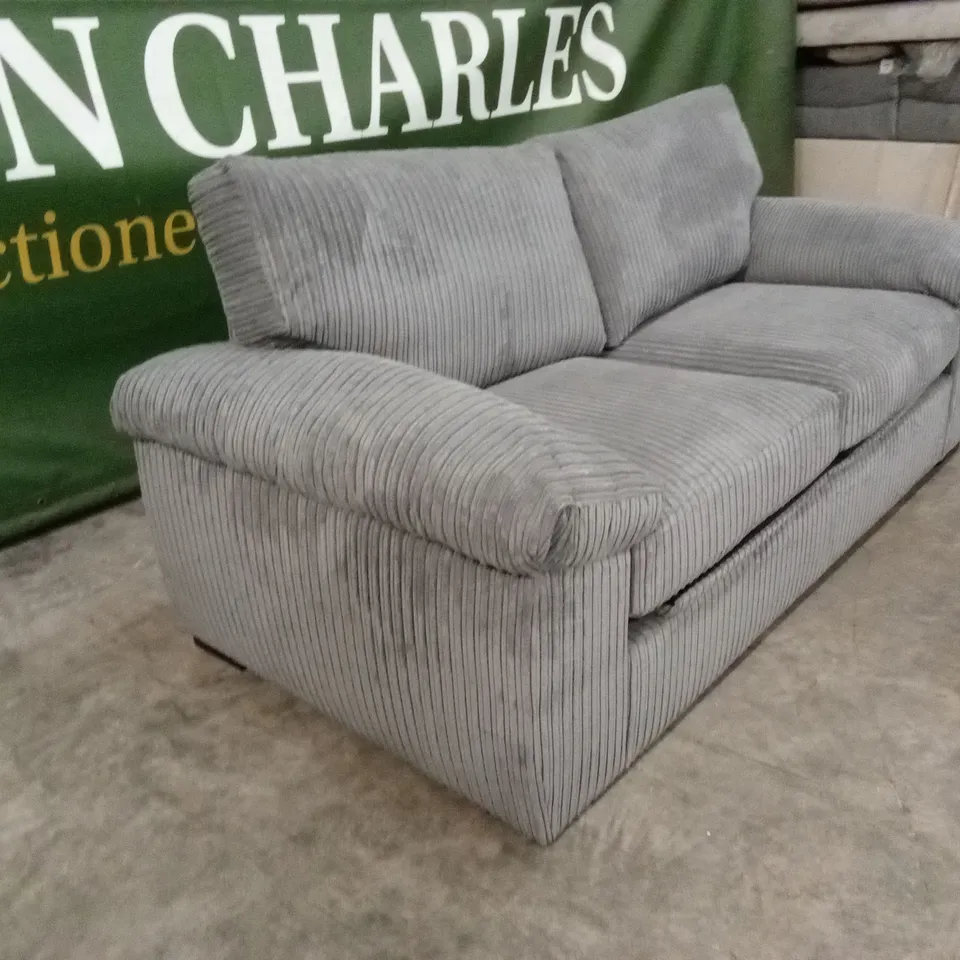 AMALFI STANDARD BACK FABRIC SOFA BED - CHARCOAL RRP £699