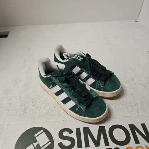 ADIDAS GAZELLE GREEN SUEDE TRAINERS UK 4