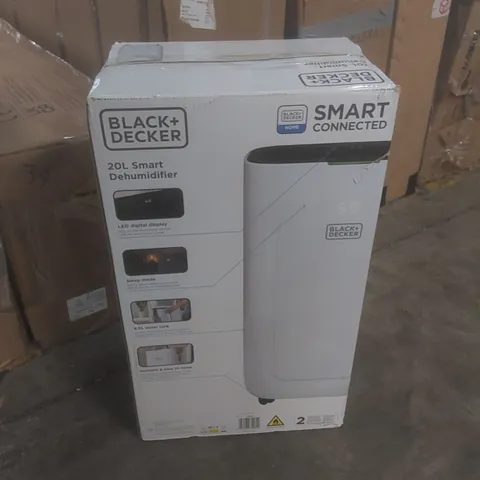 BOXED BLACK + DECKER 20L SMART DEHUMIDIFIER 