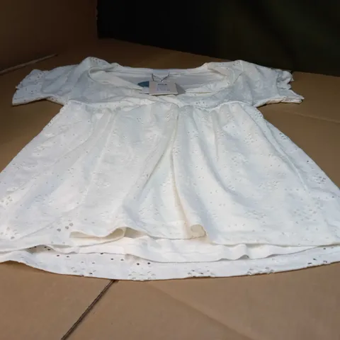 MAMALICIOUS TWO FUNCTIONS SNOW WHITE JERSEY TOP - SMALL