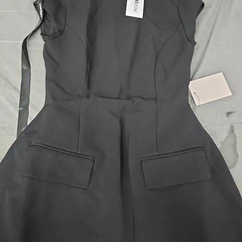 ODD MUSE - THE ULTIMATE MUSE CAP SLEEVE MINI DRESS IN BLACK SIZE SMALL