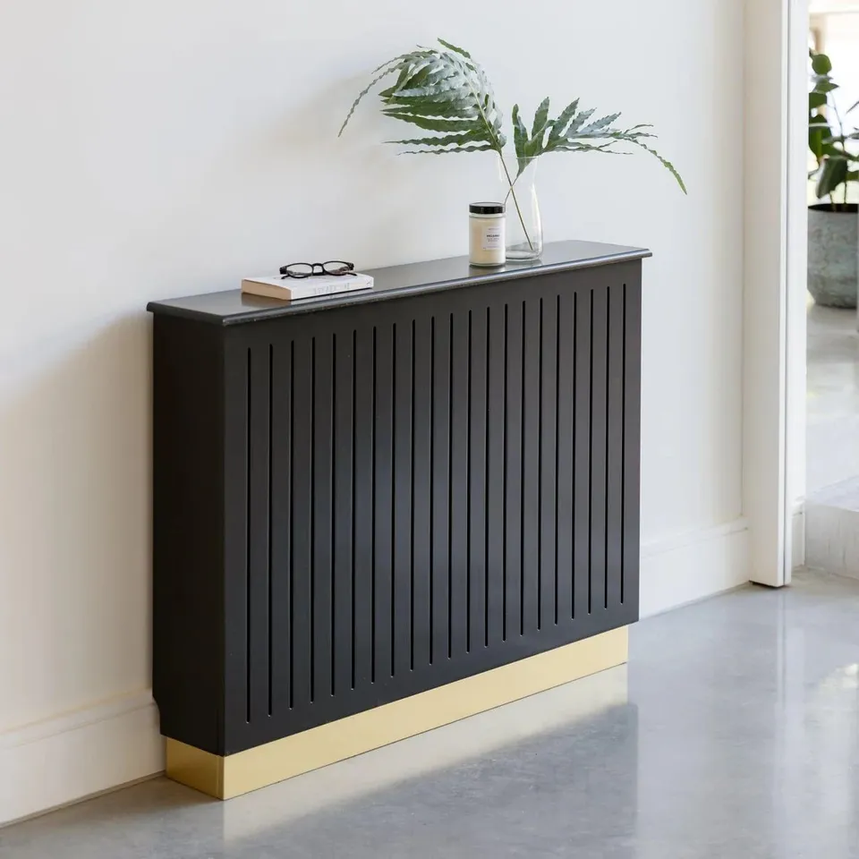 BOXED LAURA JAMES ILIANA MEDIUM RADIATOR COVER - CHARCOAL GREY (1 BOX)