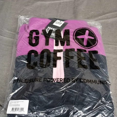 GYM+COFFEE HALF ZIP POLAR FLEECE – OBSIDIAN, SIZE L