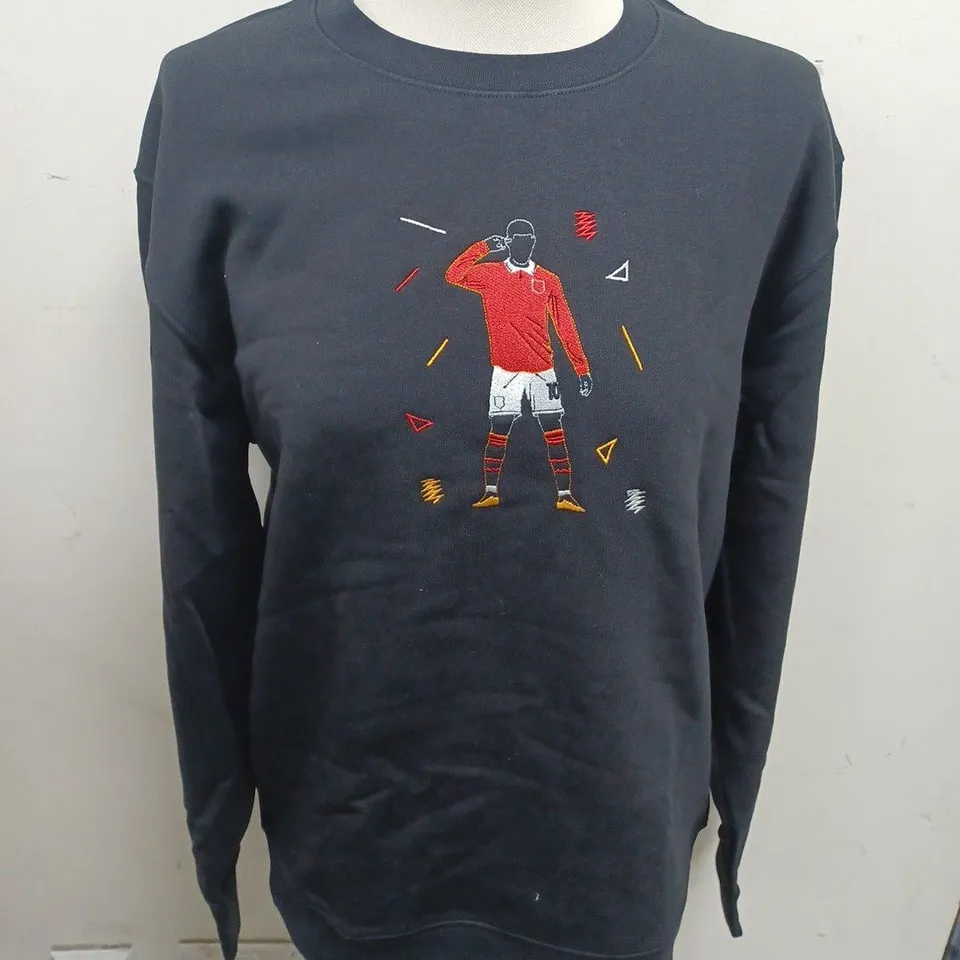 ART OF FOOTBALL BLACK CREW JUMPER - M