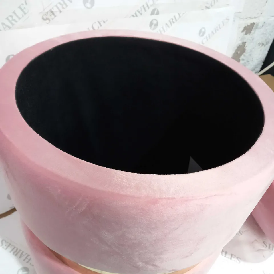 ALSION CORK STORAGE STOOL PINK 