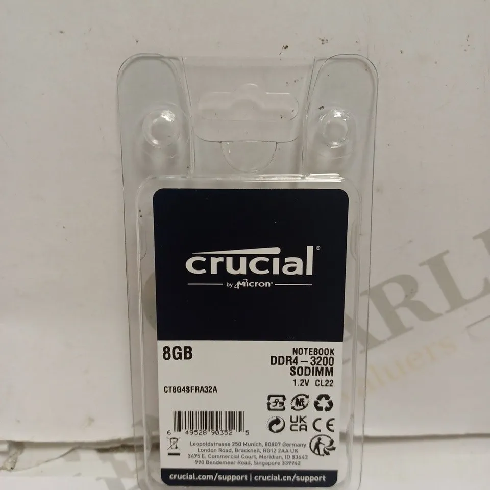 SEALED BOXED MICRON CRUCIAL DDR4 - 3200 NOTEBOOK RAM (8GB) 