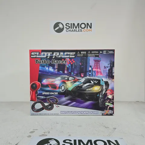 SLOT RACE TURBO RACER – BOXED SLOT CAR RACING SET