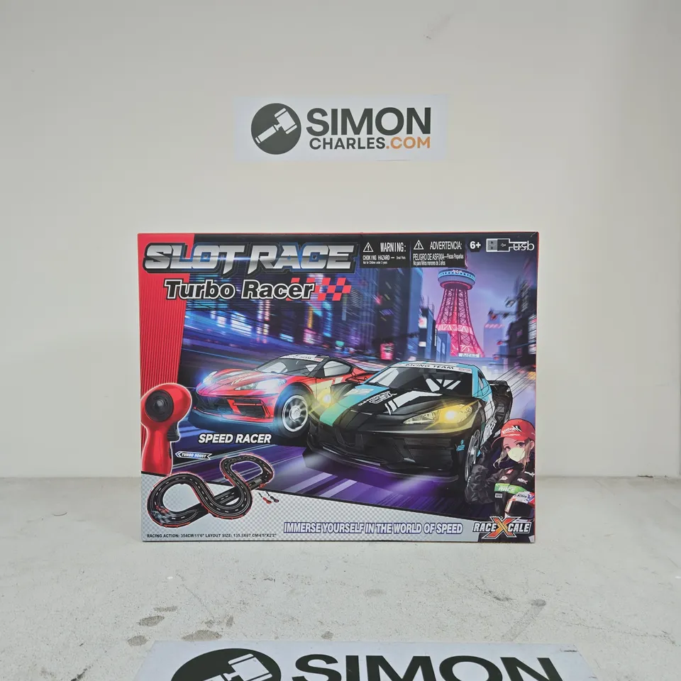 SLOT RACE TURBO RACER – BOXED SLOT CAR RACING SET
