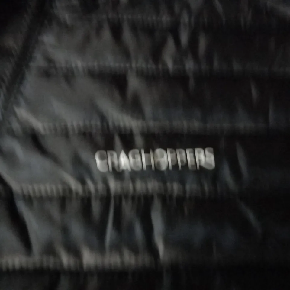 CRAGHOPPERS BLACK EXPOLITE HOODED JACKET - SIZE M