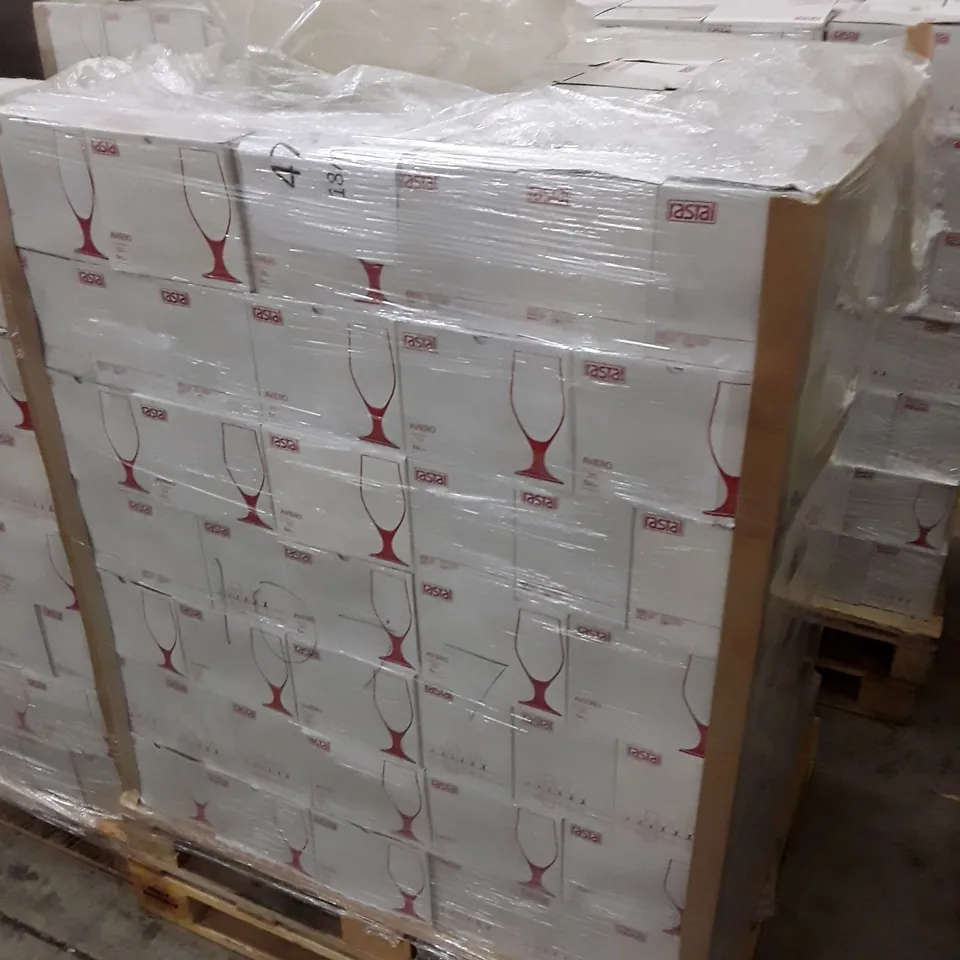 PALLET OF APPROXIMATELY 210 BOXES CONTAINING 6 RASTAL AVIERO 300ML GOBLETS  