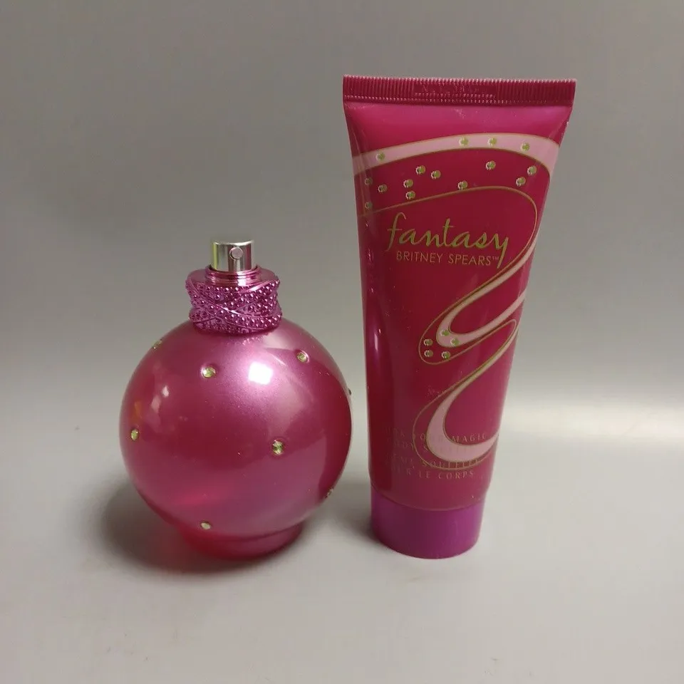 BRITNEY SPEARS FANTASY 100ML EAU DE PARFUM AND BODY SOUFFLE RRP £21