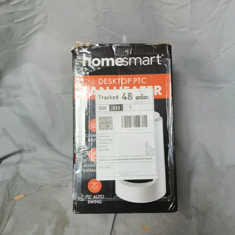 HOMESMART DESKTOP PTC HEATER – WHITE, BOXED