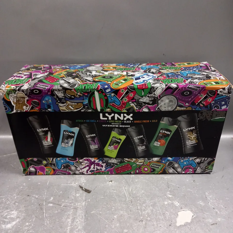 BOXED LYNX ULTIMATE SQUAD BODYWASH COLLECTION 7X225ML