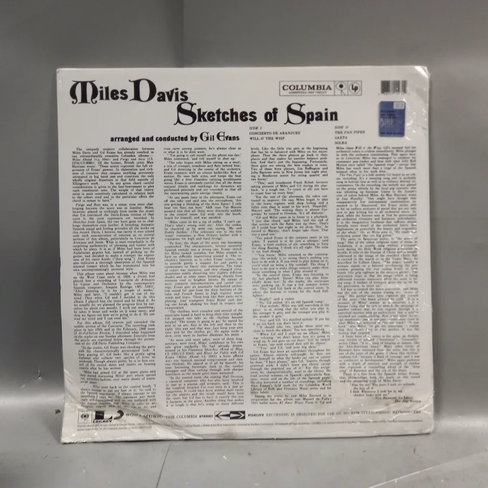 MILES DAVIS SKETCHES OF PAIN VINYL