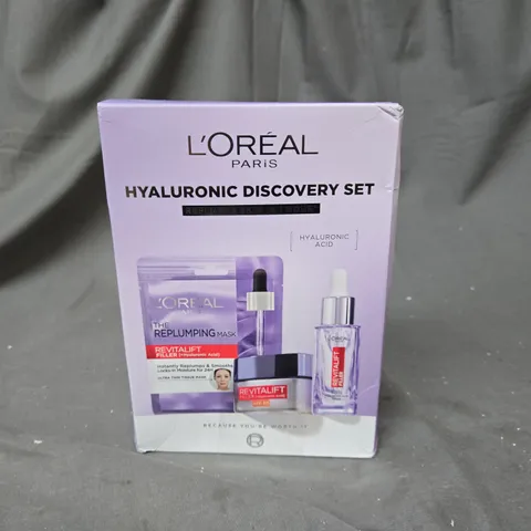 L'OREAL PARIS HYALURONIC DISCOVERY GIFT SET WITH PURE HYALURONIC ACID