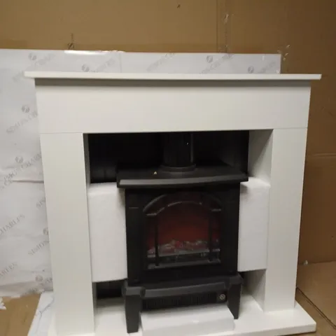 WARMLITE WL45037W EALING ELECTRIC FIREPLACE SUITE COLLECTION ONLY 