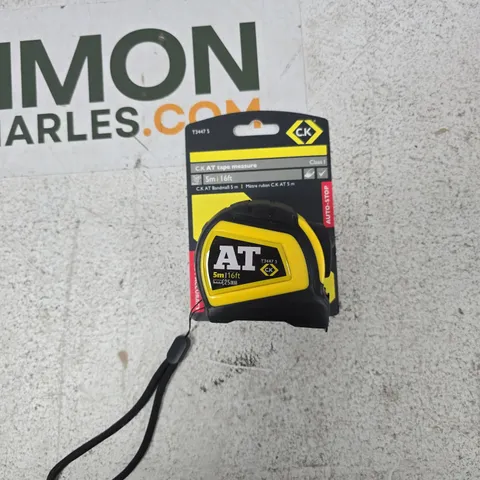 CK AT TAPE MEASURE 5M/16FT β YELLOW & BLACK, AUTO-STOP
