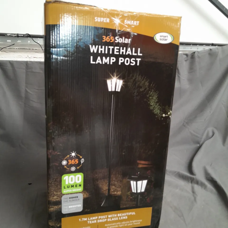BOXED WHITEHALL SOLAR LAMP POST RRP £44.99