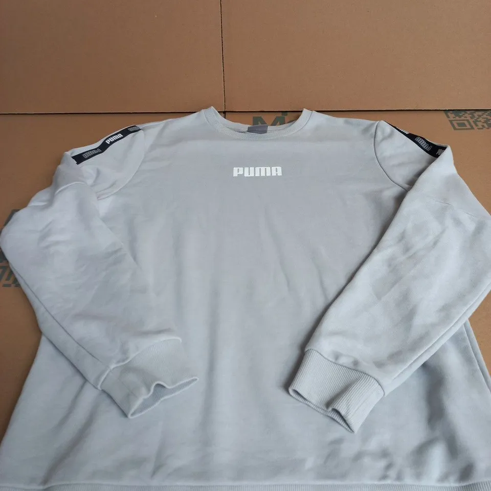 PUMA LIGHT GREY SWEATER SIZE M