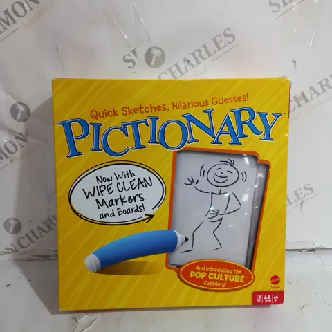 BOXED MATTEL GAMES PICTIONARY WIPE BOARD GAME