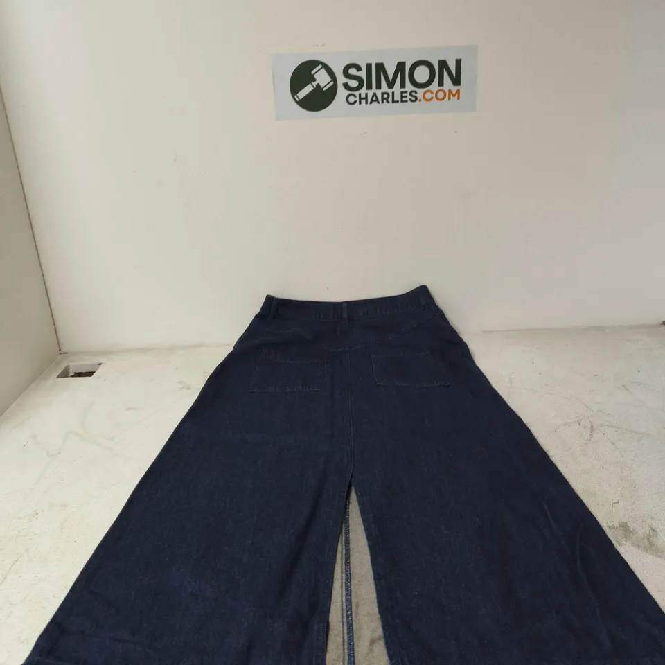 SEASALT CORNWALL ORGANIC COTTON DENIM SKIRT UK 12 (EU 40; US 8)
