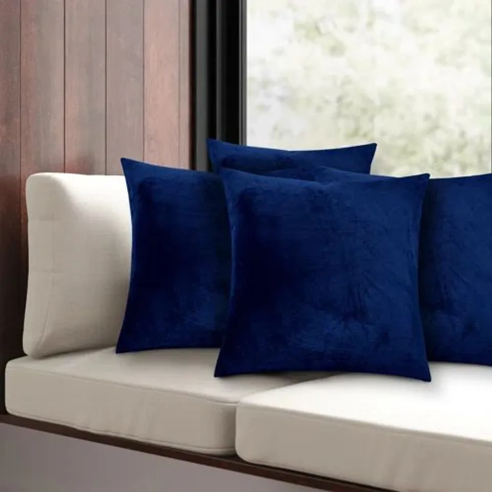 BOXED APEX CRUSHED VELVET CUSHION COVER
