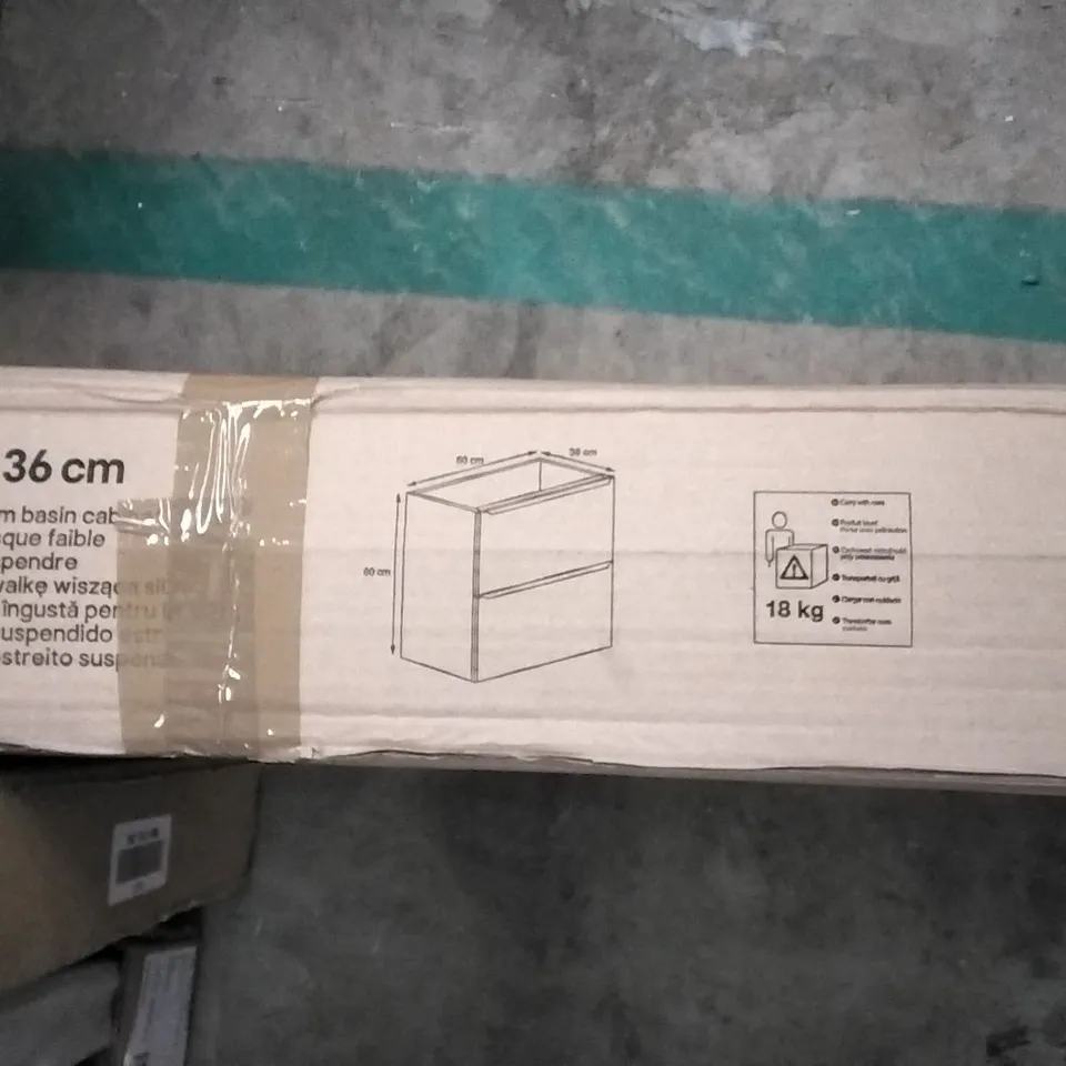 BOXED IMANDRA 50 X 60 X 36CM WALL MOUNTED SLIM BASIN CABINET