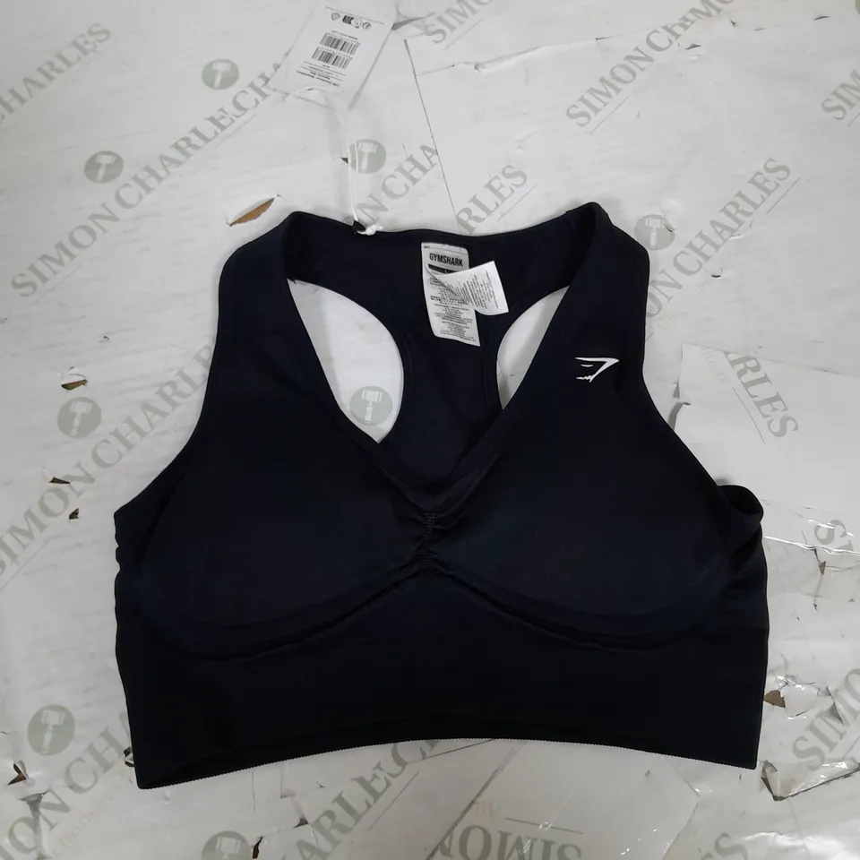 GYMSHARK LIFT CONTOUR SEAMLESS SPORTS BRA NAVY - LARGE