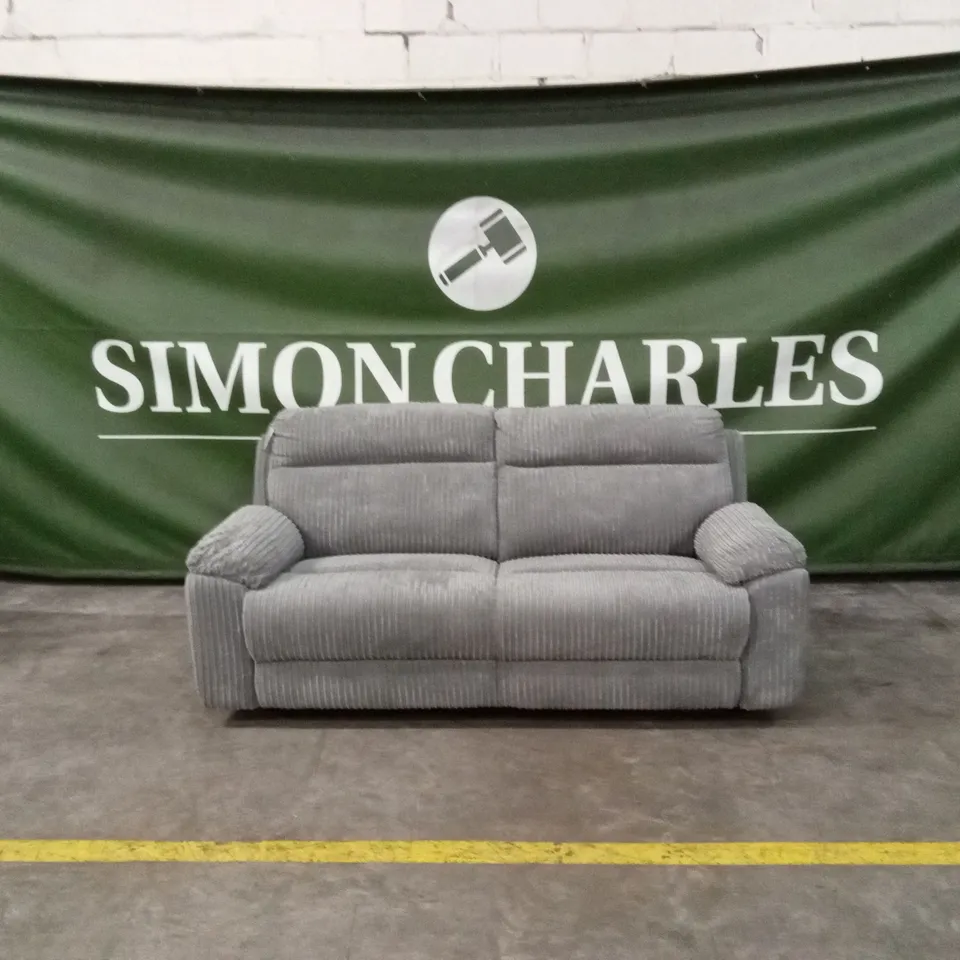 BARON FABRIC 3 SEATER MANUAL RECLINER SOFA RRP £899