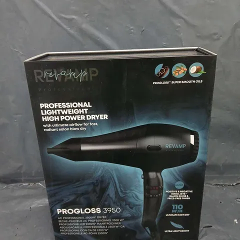 BOXED REVAMP PROGLOSS 3950 PROFESSIONAL LIGHTWEIGHT HIGH POWER DRYER DR-3950-EU