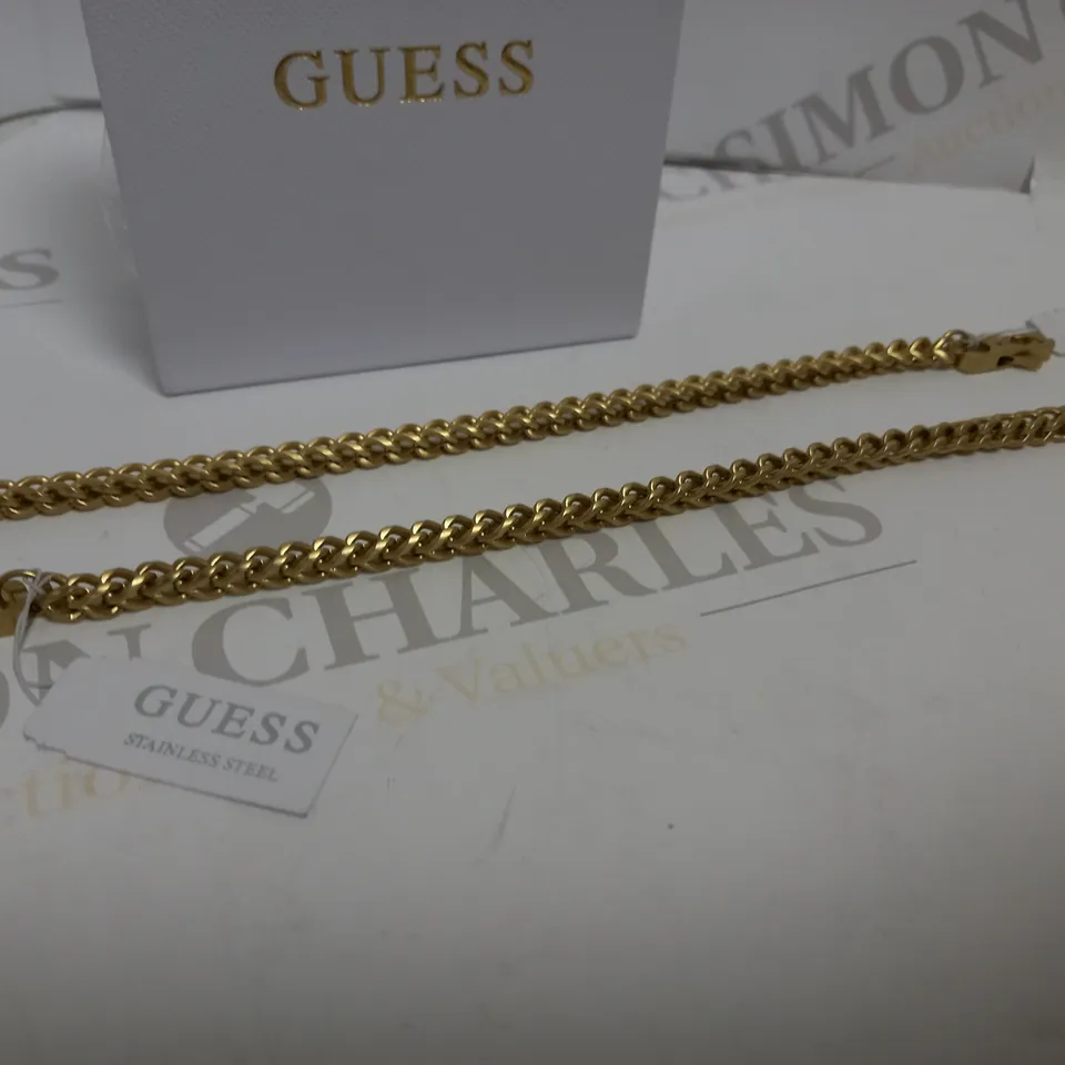 LOT OF 2 GUESS MY CHAINS CURB MEN'S BRACELETS RRP £98
