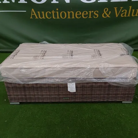 DESIGNER GARDEN/PATIO BENCH WITH CUSHION