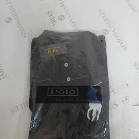 RALPH LAUREN POLO TOP BLACK - MEDIUM