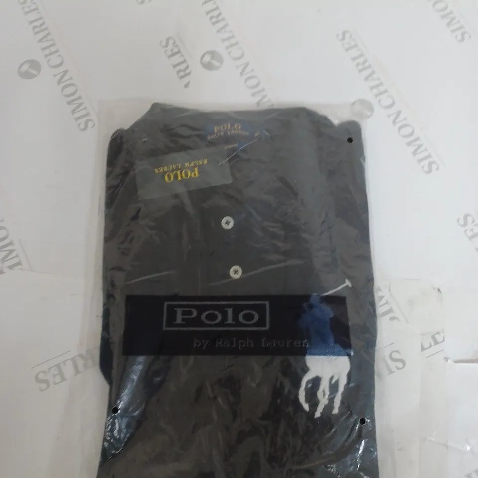 RALPH LAUREN POLO TOP BLACK - MEDIUM 
