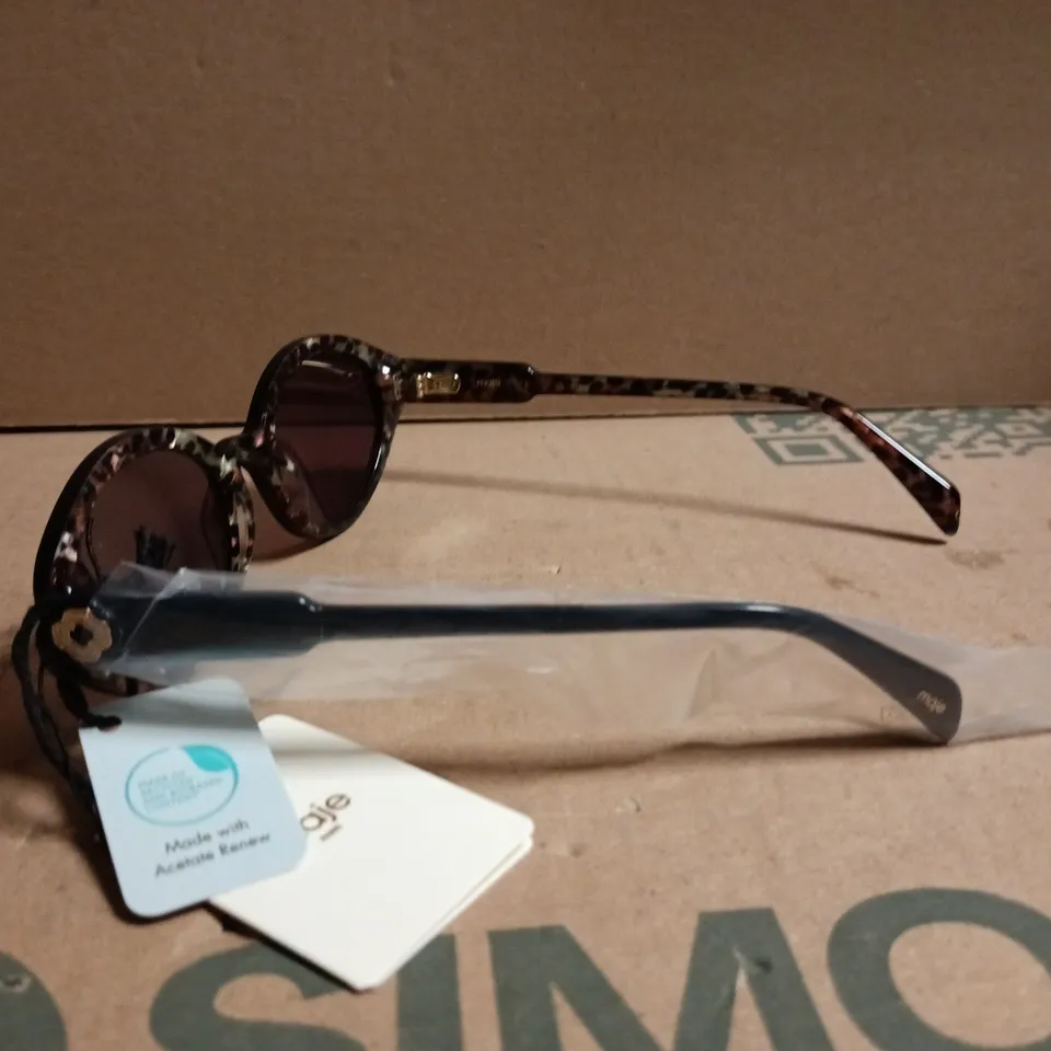 UNBOXED MAJE BLACK/LEOPARD SUNGLASSES
