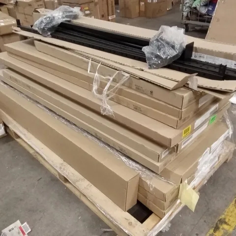 PALLET OF ASSORTED INCOMPLETE DESIGNER BED PARTS AND PIECES