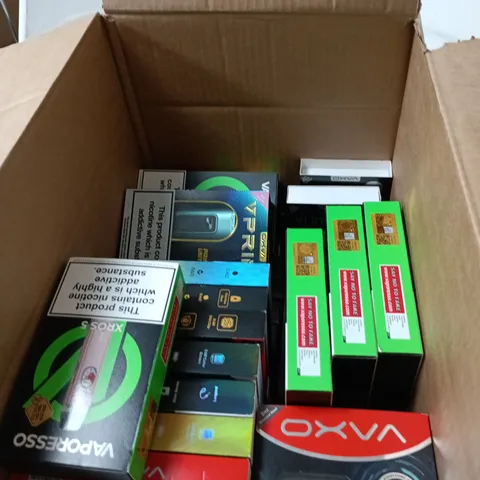BOX OF APPROXIMATELY 20 OXVA ECIGS