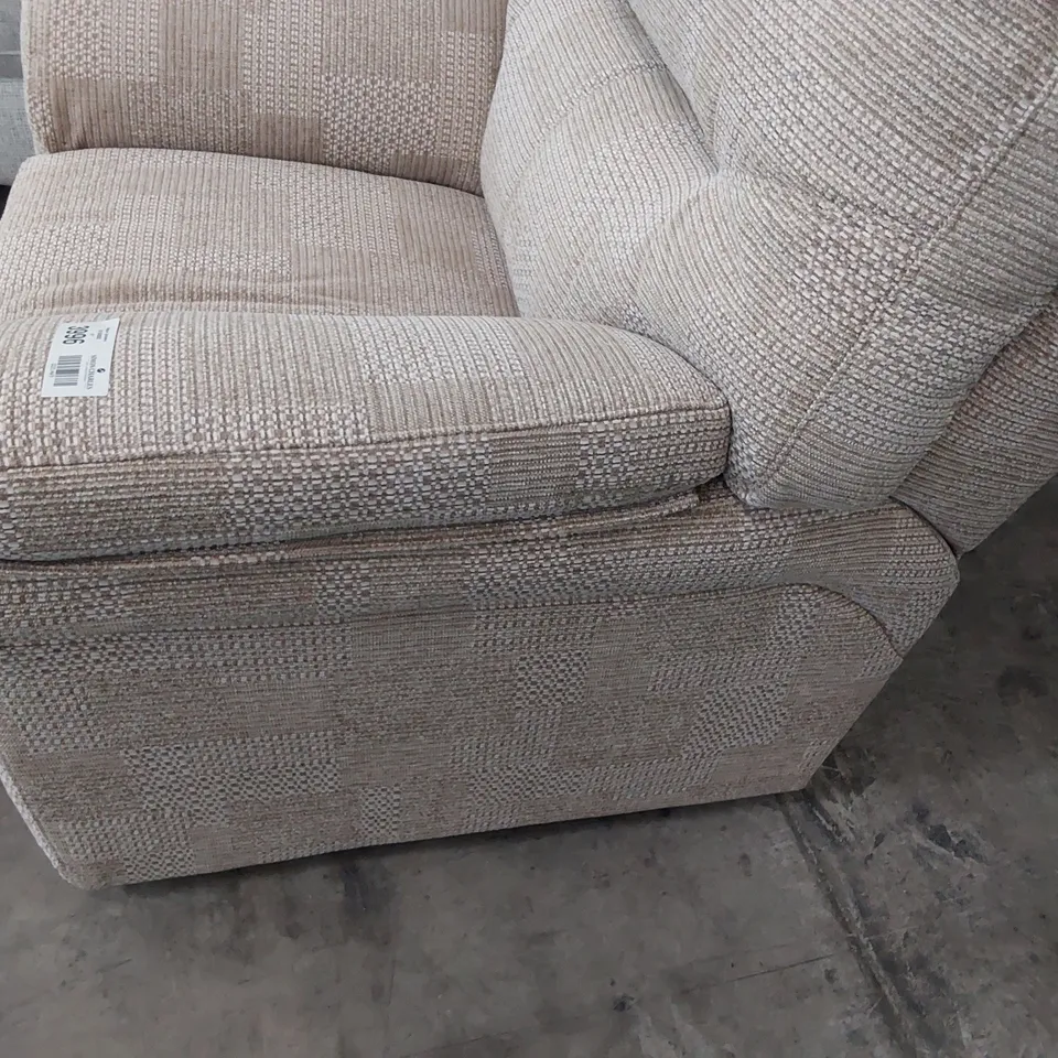 QUALITY BRITISH DESIGNER G PLAN SEATTLE ARMCHAIR FARO SAND FABRIC 